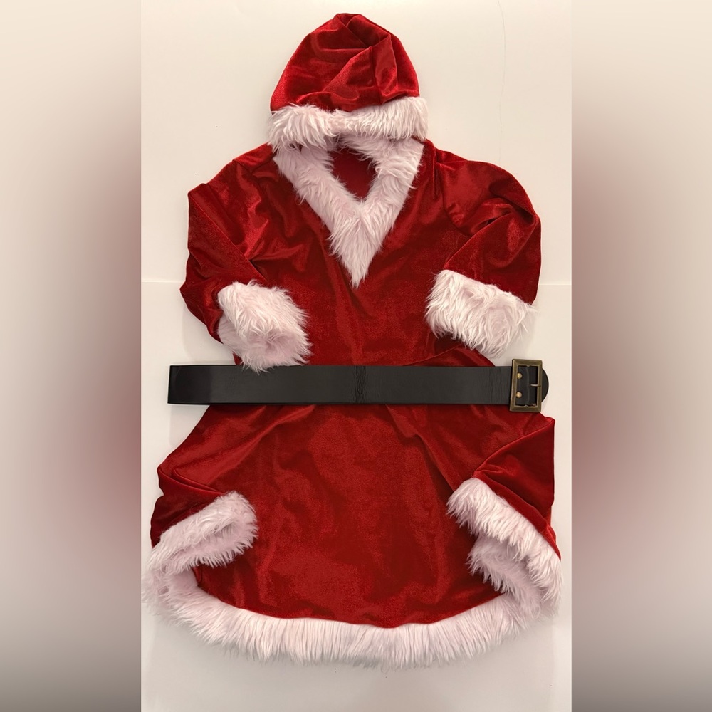 Kids Red Santa Costume with Hat
